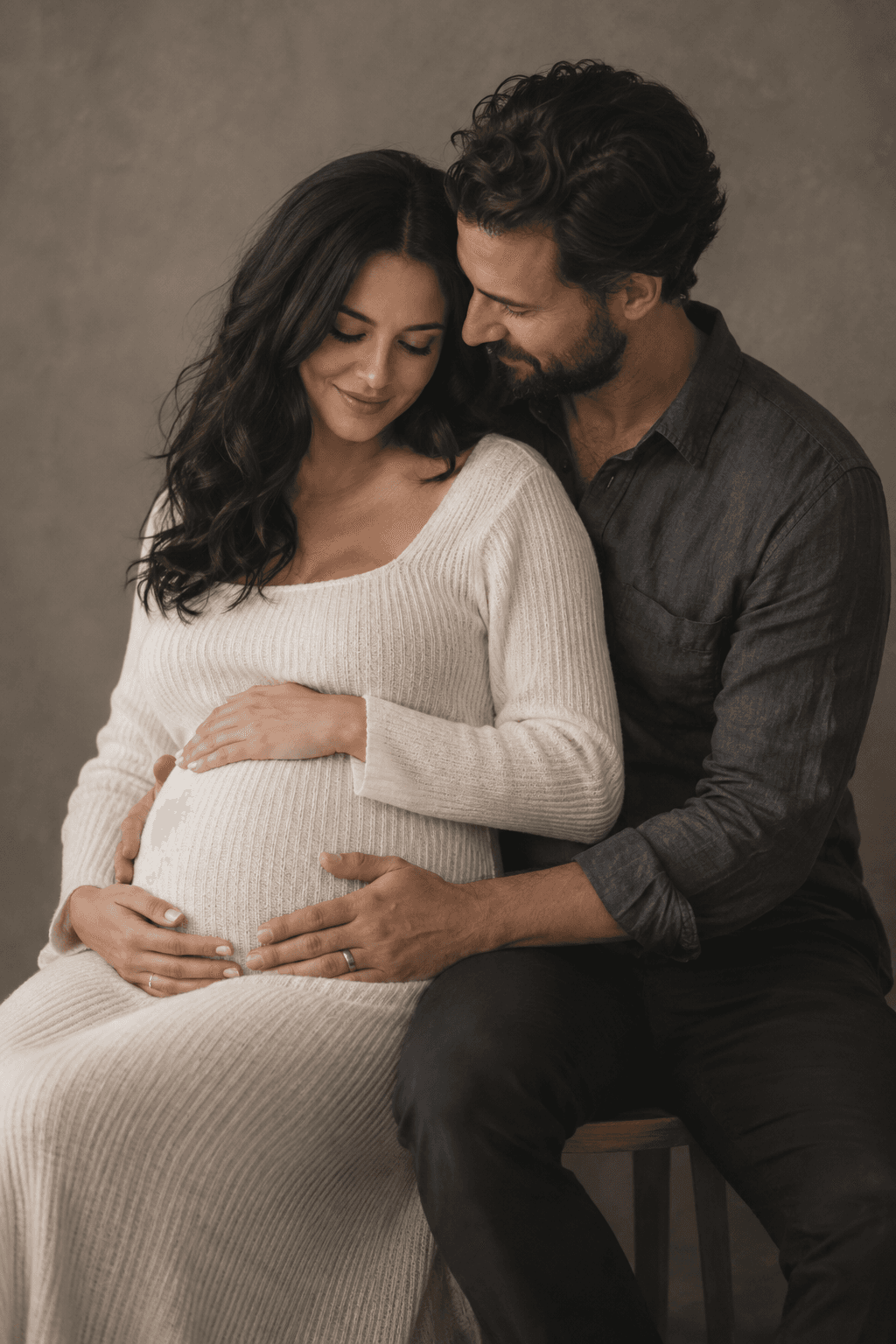 Classic Studio illustrative maternity portrait